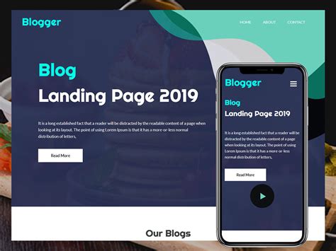 Landing Page Blogger Template