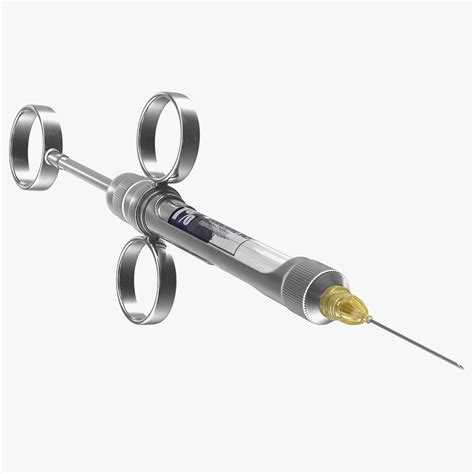 Dental syringe lidocaine carpule 3D model - TurboSquid 1488347