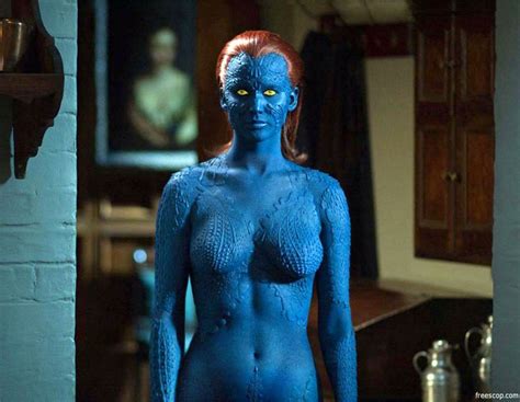 JENNIFER LAWRENCE Wearing Mystique Outfit From X Men – HawtCelebs