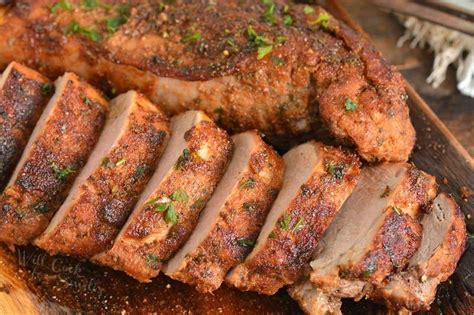 Roasted Pork Tenderloin with Pork Rub. Juicy, tender roasted pork ...