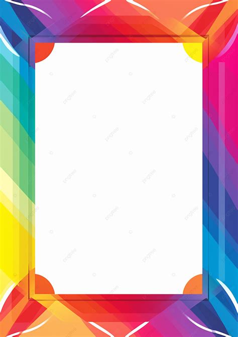 Rainbow Border Background Wallpaper Image For Free Download - Pngtree