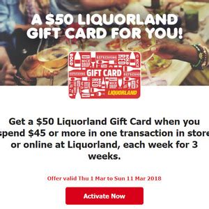 Flybuys - Get a $50 Liquorland Gift Card When You Spend $45 X 3 Weeks @ Liquorland - OzBargain