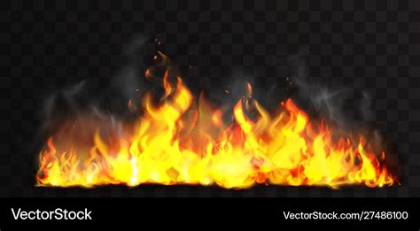 Raging fire realistic Royalty Free Vector Image