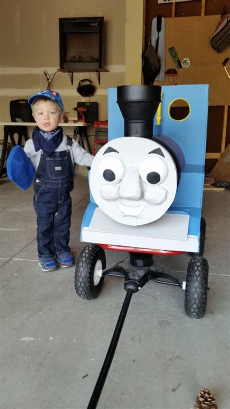 Homemade Thomas the Train Costume - Costume Yeti