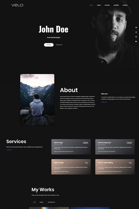 Web Developer Portfolio Templates