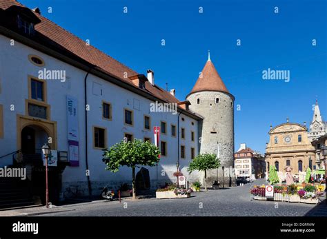 Yverdon Castle, Yverdon-les-Bains, Lac Du Neuchâtel, Lake Neuchâtel ...