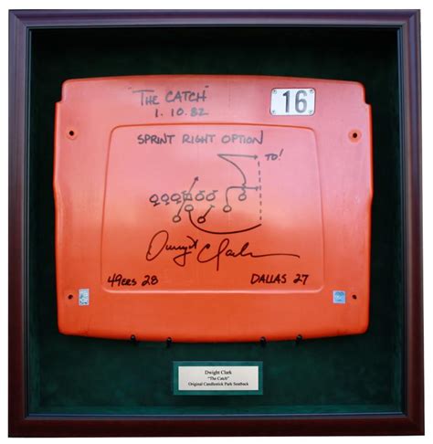 Dwight Clark Autographed Candlestick Park Seatback | Sports Memorabilia!