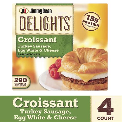 Jimmy Dean Delights® Turkey Sausage, Egg White & Cheese Croissant ...