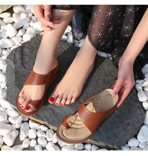 Arch Support Flip Flops Orthopedic Sandals for Women - ComfyFootgear