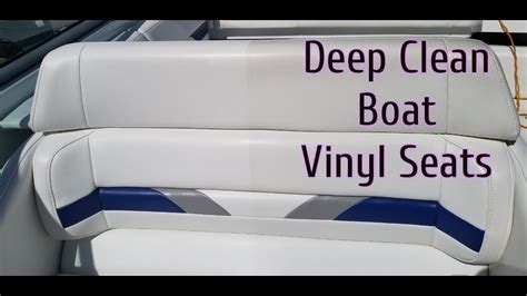 Deep Clean Your Boat's Vinyl Seats + Product Shoot Out - YouTube