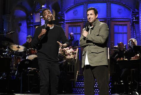 [VIDEO] Adam Sandler Fired From SNL — Chris Rock Cameos In Monologue ...