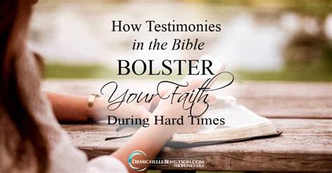 How Testimonies in the Bible Bolster Your Faith During Hard Times | Dr. Michelle Bengtson