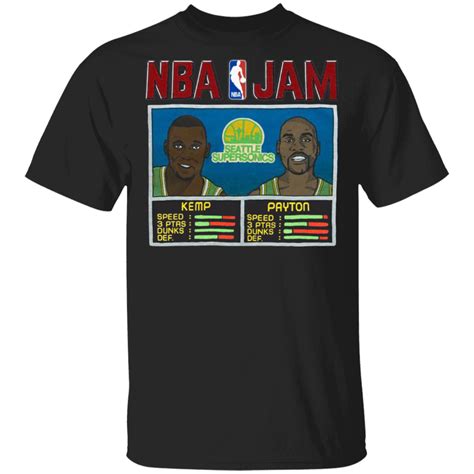 Nba Jam Seattle Supersonics T Shirt