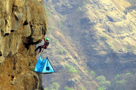 Go Cliff Camping At Sandhan Valley Hanging Tent