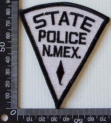 VINTAGE NEW MEXICO STATE POLICE DEPT EMBROIDERED PATCH WOVEN CLOTH SEW ...