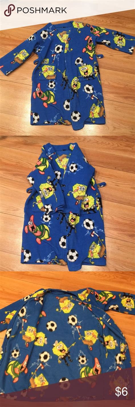 🐊4/$15 Kids Spongebob Bathrobe | Pajama robe, Bathrobe, Kids pajamas