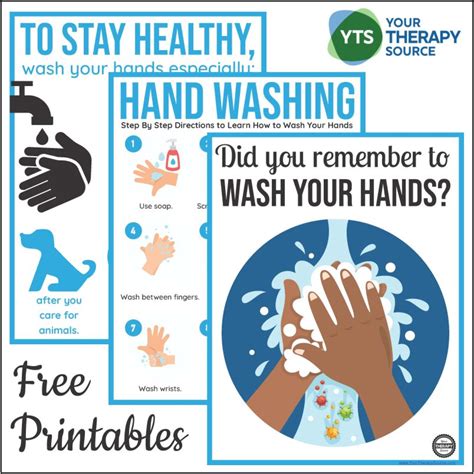 Hand Washing Posters for Schools - Free Printables - Your Therapy Source