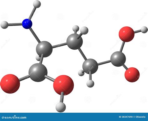 Glutamic Acid Formula Stock Photo | CartoonDealer.com #206970822