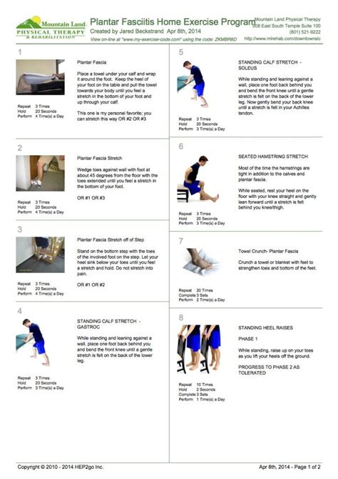 Plantar Fasciitis Stretches Pdf - Music Used