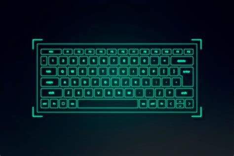 AR keyboard hologram vector neon | Premium Vector - rawpixel