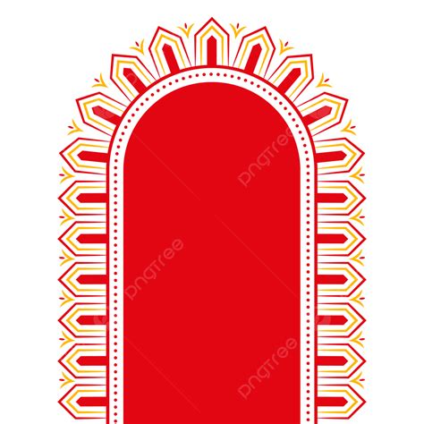 Festival Durga Puja Vector PNG Images, Durga Puja Decorative Hindu ...