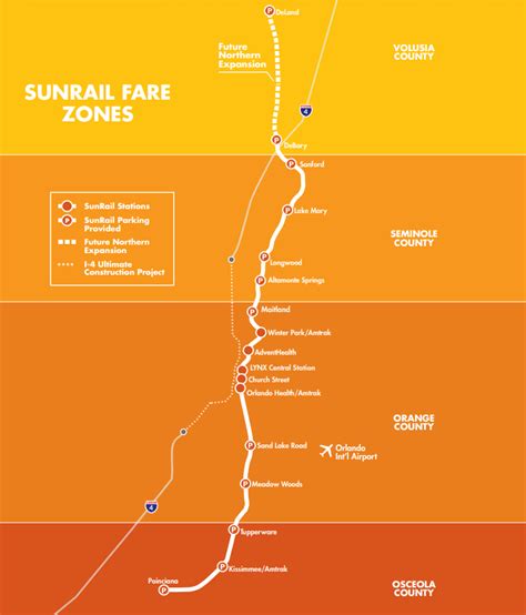 SunRail Route Map