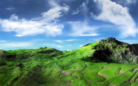 green mountains wallpaper