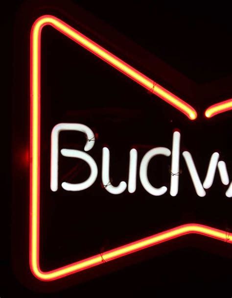 Budweiser Neon Lighted Advertising Sign