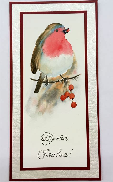 Christmas cards with birds. Orders are welcome. www.nadjasart.com ...