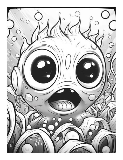 Printable Kawaii Pumpkin Monster Coloring Page - vrogue.co