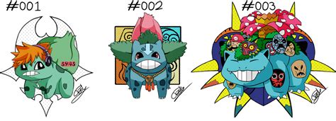 001 - 003 Pokemon Crossover by Motoyasu on DeviantArt