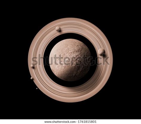 Top View Saturn Planets Deep Space Stock Illustration 1761815801 ...