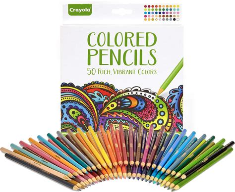 50 Crayola Colored Pencils Art