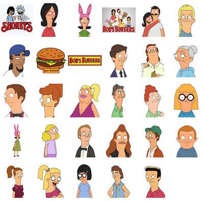 Bob's Burgers characters, iron on T shirt transfer. Choose image and ...