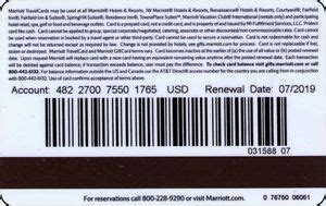 Gift Card: Marriott $50 (Marriott, United States of America) (Hotel) Col:US-Marr-004-050