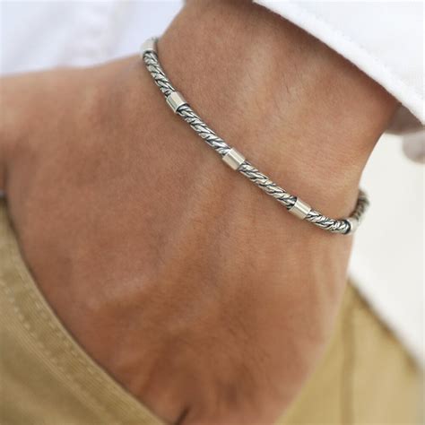 925 Italy Bracelet - Italian Silver for Men Size 7 to 10 in - VY Jewelry