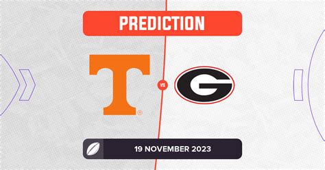 Tennessee vs Georgia Prediction and Tips - 19 November 2023