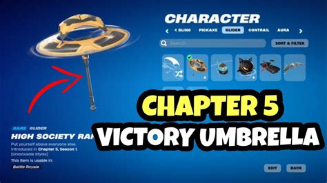 FORTNITE CHAPTER 5 SEASON 1 *VICTORY UMBRELLA* + RANKED UMBRELLA! - YouTube