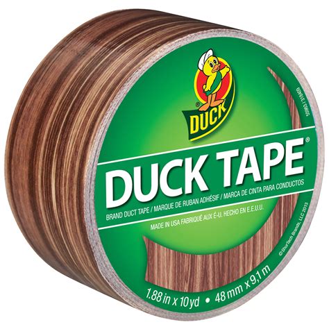 Duck Tape Patterned Duck Tape, 1.88" x 10 yds., Woodgrain - Walmart.com