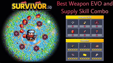 Survivor!.io - Best Weapon EVO and Supply Skill Combo {Gameplay} (iOS ...