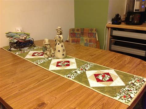 Winter Birds Christmas table runner | This is a "Quilt as yo… | Flickr