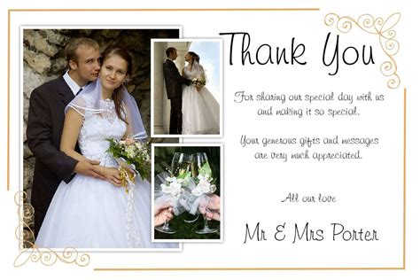 37 Online Wedding Thank You Card Templates Free Download Maker with ...