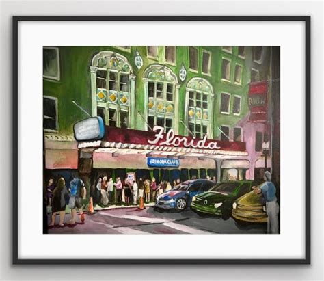 The Florida Theatre FRAMED PRINT - NP