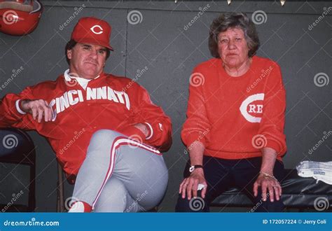 Pete Rose and Marge Schott editorial stock image. Image of game - 172057224