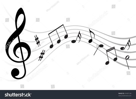 Music Notes Background Stock Vector (Royalty Free) 41407126 | Shutterstock