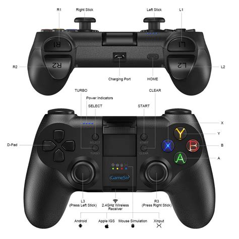 Mobile Controller Grip Battle Royale PUBG Fortnite Vibration Wireless Bluetooth - Controllers ...