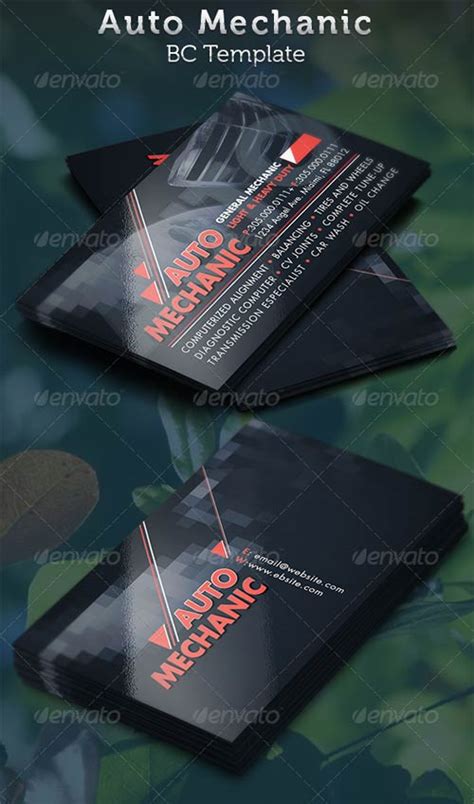 GraphicRiver Auto Mechanic Business Card Template / AvaxHome