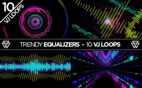 Trendy Equalizers 10 VJ Loops Pack // Volumetricks VJ Shop | Volumetricks