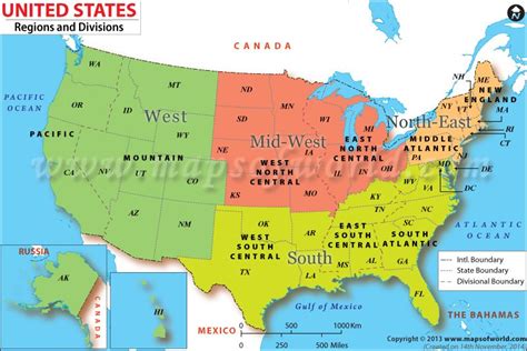 Learn about the regions and divisions of the #UnitedStatesofAmerica. #usa #regions #map # ...
