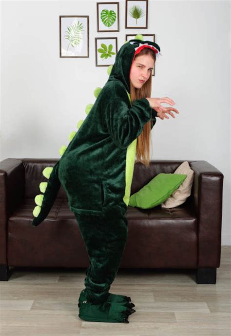 Dinosaur Pajamas, Dinosaur Onesie, Onesie Adult, Kigurumi, Fleece ...